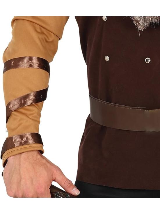 Fantasia de Viking Poderoso - Bravo Guerreiro para Homens Adultos