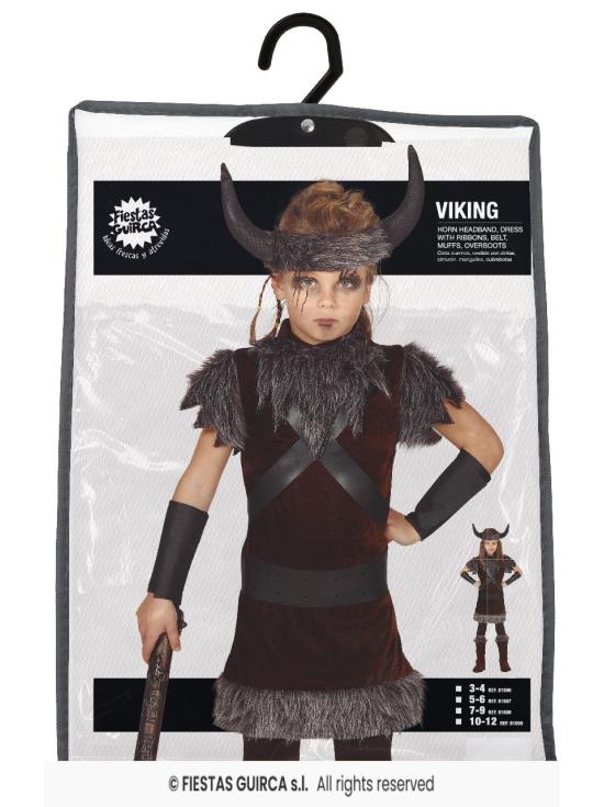 Fato de viking nórdico tamanho criança