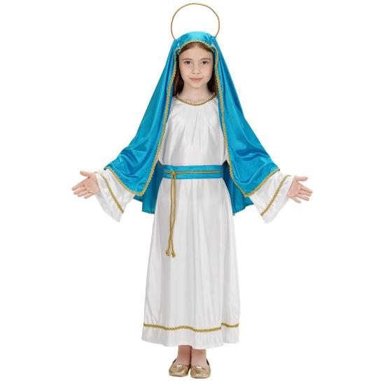 Fato de Virgem Maria Deluxe para menina Fato de Virgem Maria Deluxe para menina