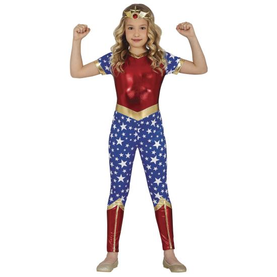 Fato de Mulher Maravilha Estrelas para menina Fato de Mulher Maravilha Estrelas para menina