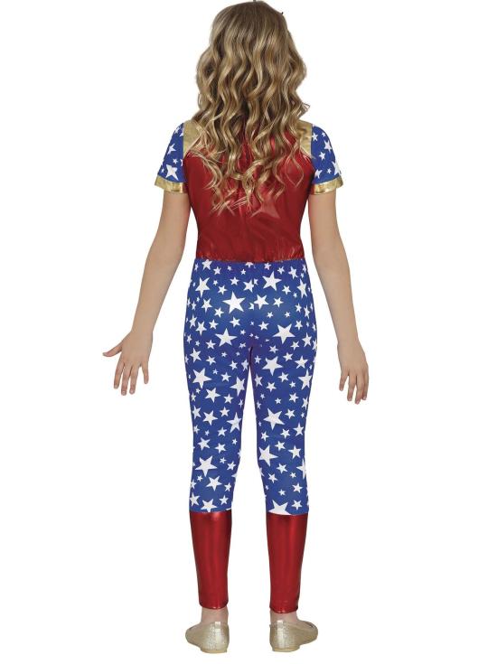 Fantasia de Mulher Maravilha Estrelas para Meninas