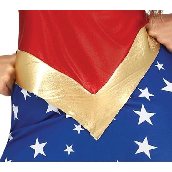 Fantasia econômica de Mulher-Maravilha para adulto