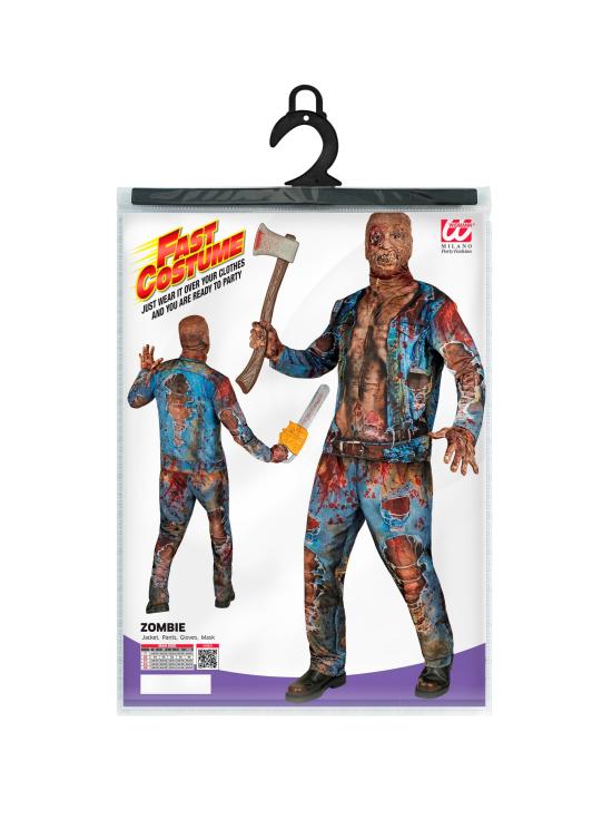 Fantasia de Zumbi Fast Costume – Adulto