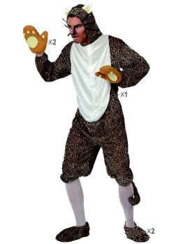 Fato de leopardo para adulto