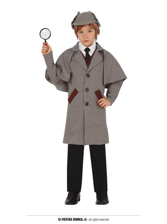 Fato de detetive Sherlock Holmes tamanho criança