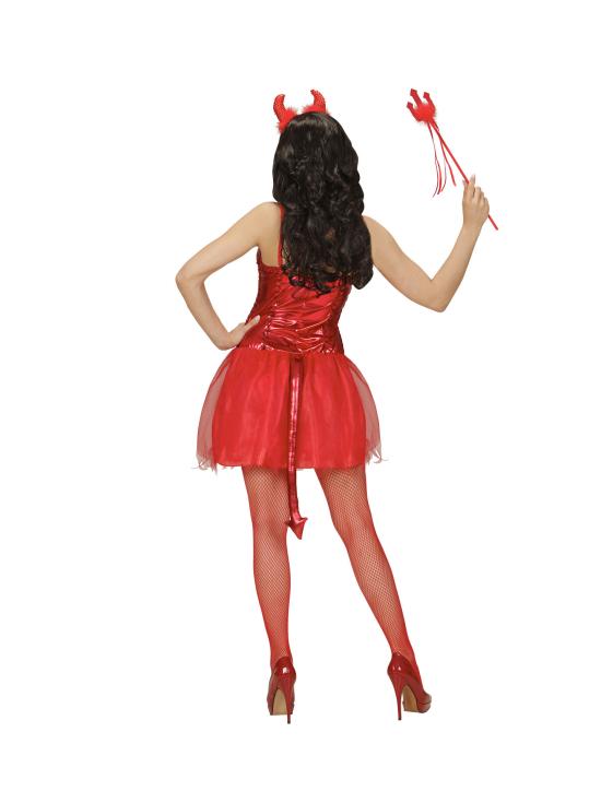 Fantasia sexy de diabo vermelho para menina