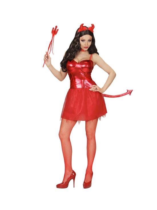 Fantasia sexy de diabo vermelho para menina
