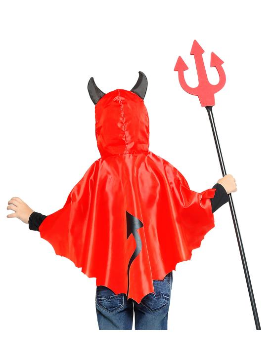 Capa de fantasia de diabo mau