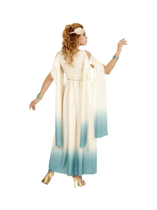 Fantasia de Deusa Romana Azul para Mulheres.