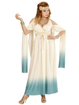 Fantasia de Deusa Romana Azul para Mulheres.