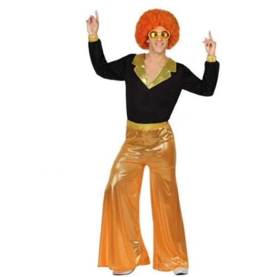 Fato de discoteca anos 60 laranja adulto Fato de discoteca anos 60 laranja adulto