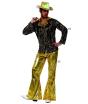 Traje de discoteca Gold Boy tamanho adulto