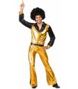 Fato de discoteca dourado para homem