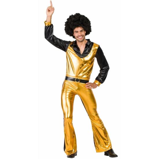 Fato de discoteca dourado para homem Fato de discoteca dourado para homem