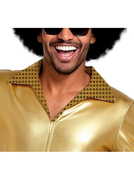 Fantasia de Cowboy Disco Dourada para Homens
