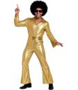 Fantasia de Cowboy Disco Dourada para Homens