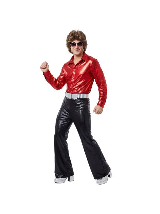 Fantasia de Showman de Discoteca para Homens Adultos – Estilo Anos 70