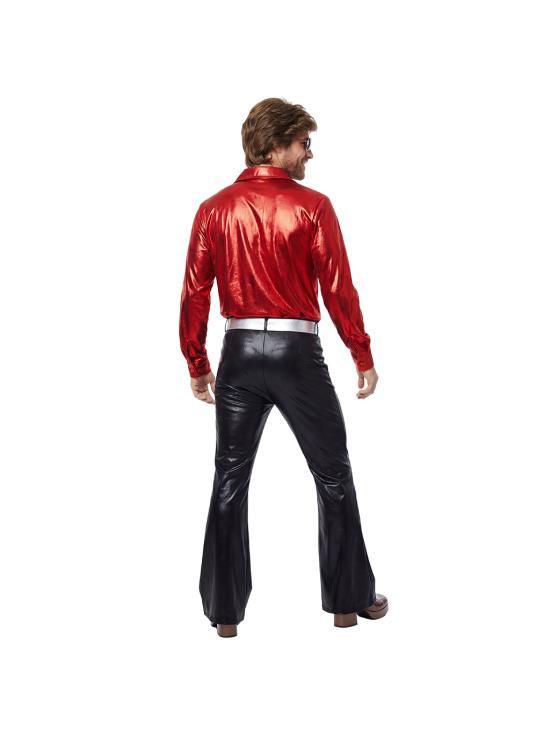 Fantasia de Showman de Discoteca para Homens Adultos – Estilo Anos 70