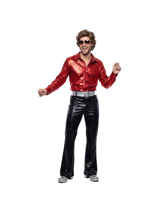 Fantasia de Showman de Discoteca para Homens Adultos – Estilo Anos 70