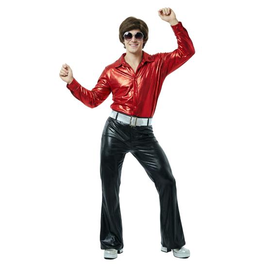 Fantasia de Showman de Discoteca para Homens Adultos – Estilo Anos 70