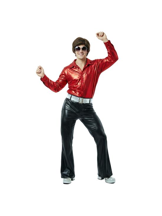 Fantasia de Showman de Discoteca para Homens Adultos – Estilo Anos 70
