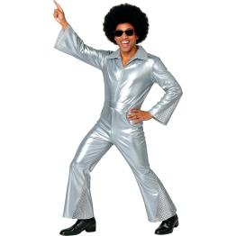 Fantasia Disco de Cowboy Prateado para Homens