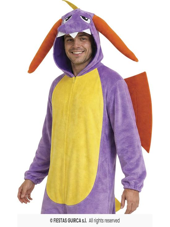 Fantasia Pokémon Dragão Roxo, Tamanho Único, Adulto Unissex