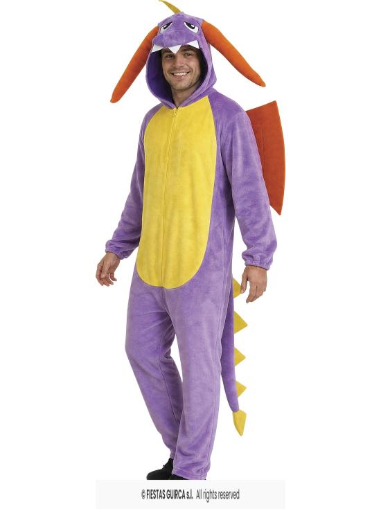 Fantasia Pokémon Dragão Roxo, Tamanho Único, Adulto Unissex