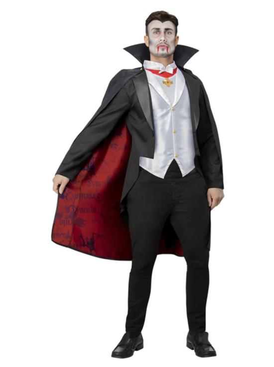 Fato de Drácula original da Universal Studios para adulto