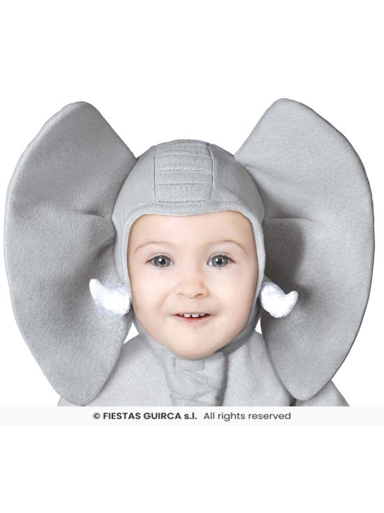 Fantasia de elefante bebê.