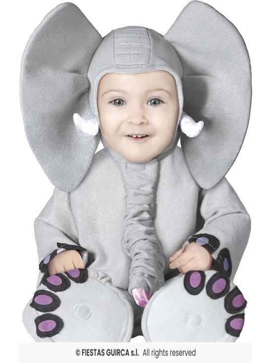 Fantasia de elefante bebê.