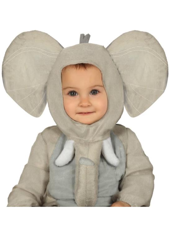 Fantasia de elefante de pelúcia para bebê