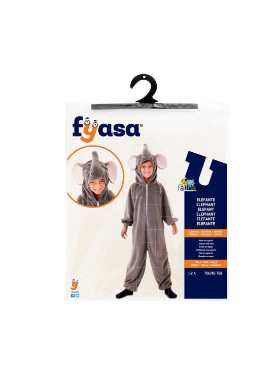 Fantasia infantil de elefante da selva
