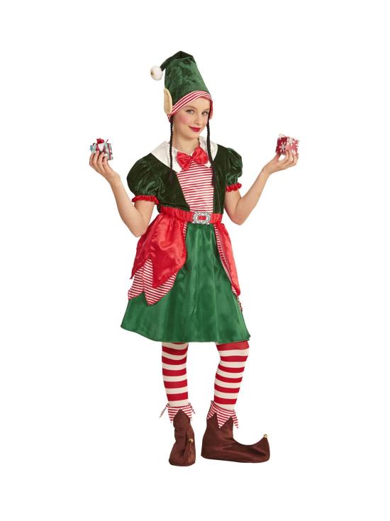 Fato de duende ajudante do Papai Noel para criança.