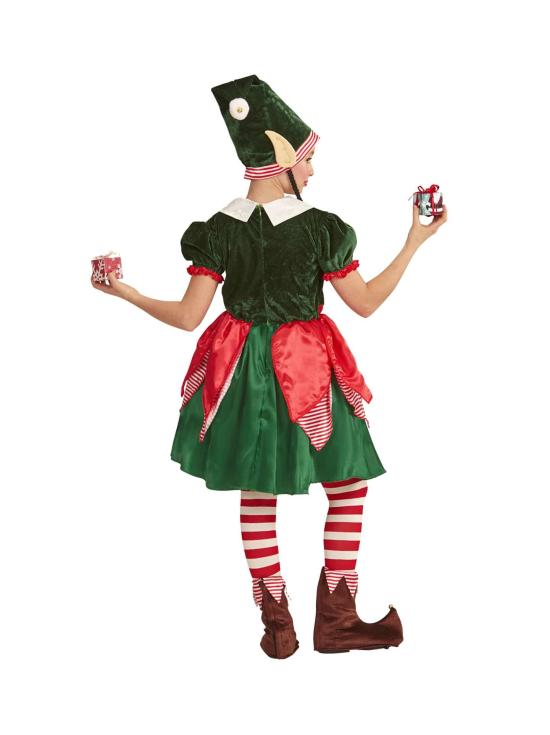 Fato de duende ajudante do Papai Noel para criança.