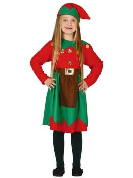 Fato de Elfo Papai Noel para menina