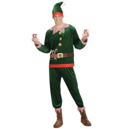Fato de Elfo Ajudante do Papai Noel para adulto