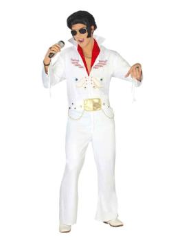 Fato de Elvis Rei do Rock para adulto