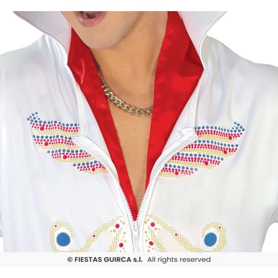 Fato de Elvis Rei do Rock para adulto