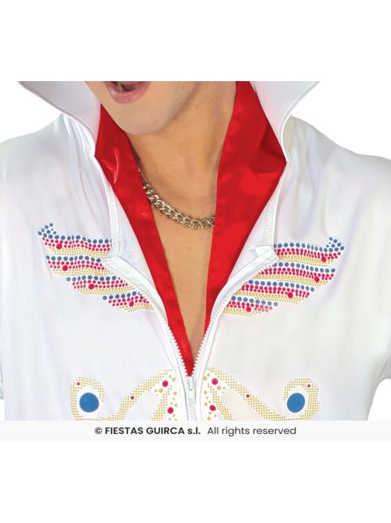 Fato de Elvis Rei do Rock para adulto