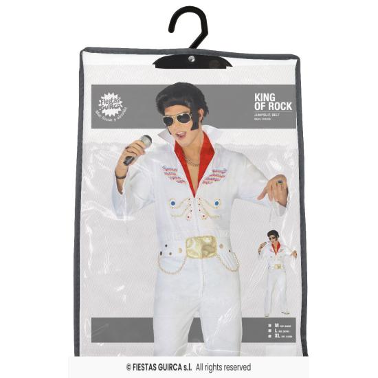 Fato de Elvis Rei do Rock para adulto