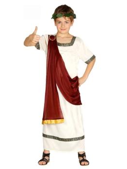 Fato de imperador romano infantil