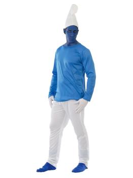 Fantasia adulta de Smurf anão azul