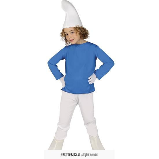 Fato de anão da floresta azul infantil