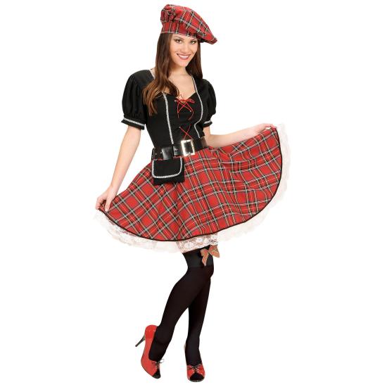 Disfraz Escocesa Feliz mujer Disfraz Escocesa Feliz mujer
