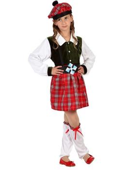 Fato tradicional de menina escocesa