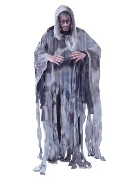 Fato de espírito do vento de Halloween para adulto tamanho 52/54