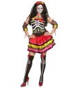 Fato de Esposa do Dia dos Mortos Catrina Luxe para adulto