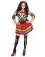 Fato de Esposa do Dia dos Mortos Catrina Luxe para adulto