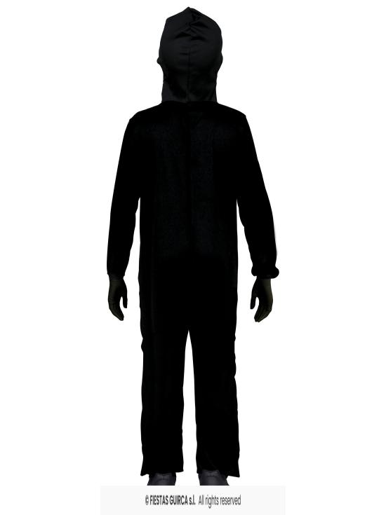 Fantasia de esqueleto fluorescente infantil